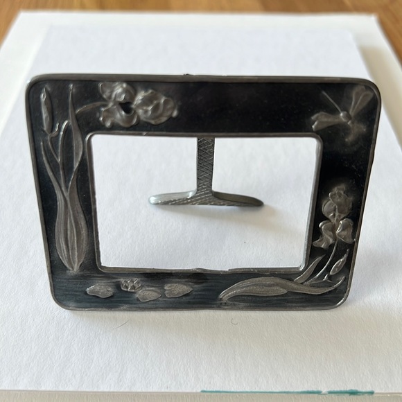 Enamel pewter mini picture frame - Picture 1 of 10